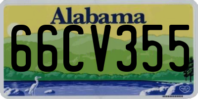 AL license plate 66CV355