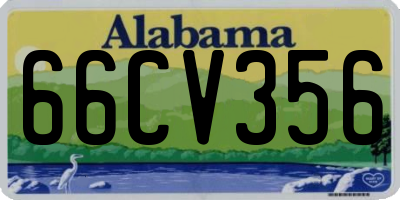 AL license plate 66CV356