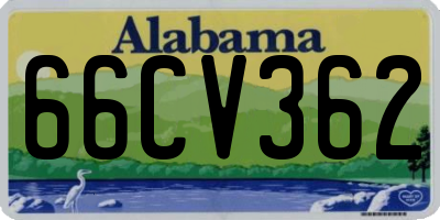 AL license plate 66CV362