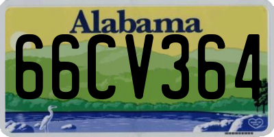 AL license plate 66CV364
