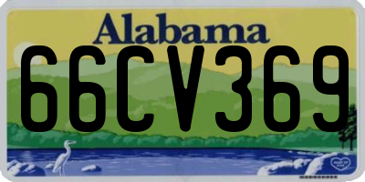 AL license plate 66CV369