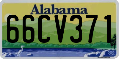 AL license plate 66CV371