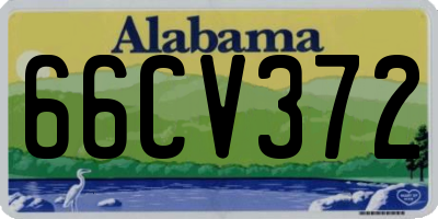 AL license plate 66CV372