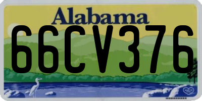 AL license plate 66CV376