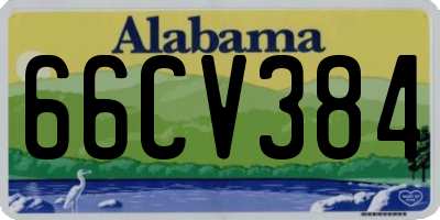 AL license plate 66CV384