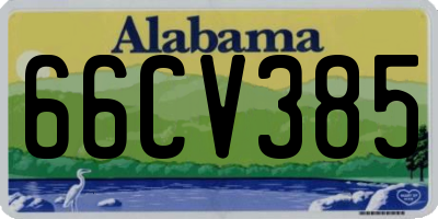 AL license plate 66CV385