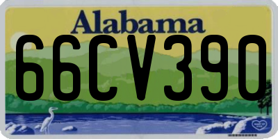 AL license plate 66CV390