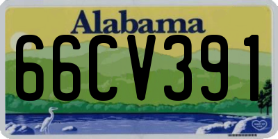 AL license plate 66CV391