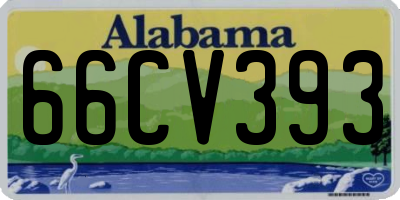 AL license plate 66CV393