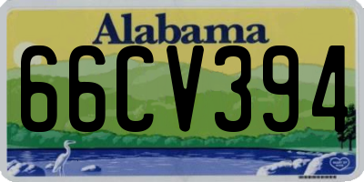 AL license plate 66CV394