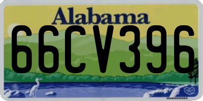 AL license plate 66CV396