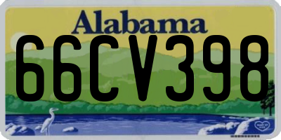 AL license plate 66CV398