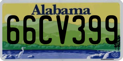 AL license plate 66CV399