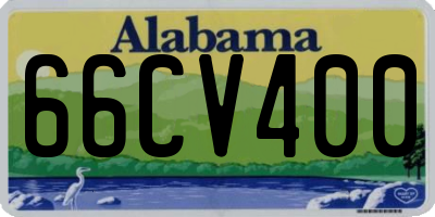 AL license plate 66CV400
