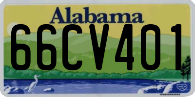 AL license plate 66CV401
