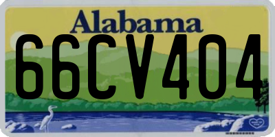 AL license plate 66CV404