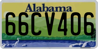 AL license plate 66CV406