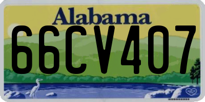 AL license plate 66CV407