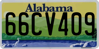 AL license plate 66CV409
