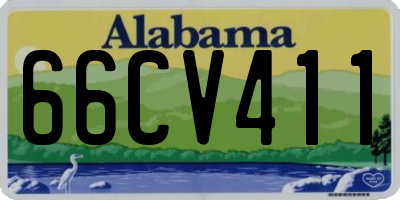 AL license plate 66CV411