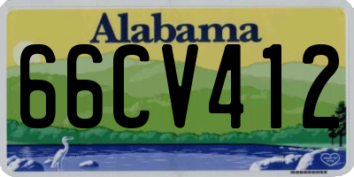 AL license plate 66CV412