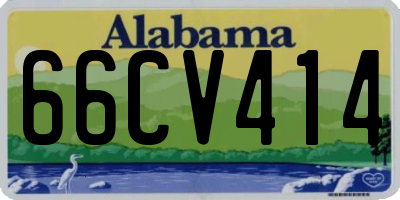 AL license plate 66CV414