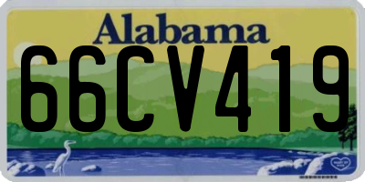 AL license plate 66CV419