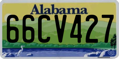 AL license plate 66CV427