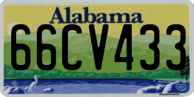AL license plate 66CV433