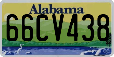 AL license plate 66CV438