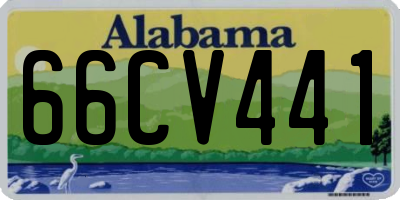 AL license plate 66CV441