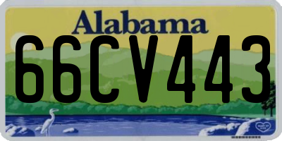 AL license plate 66CV443