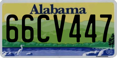 AL license plate 66CV447