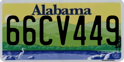 AL license plate 66CV449