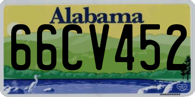 AL license plate 66CV452