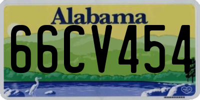 AL license plate 66CV454