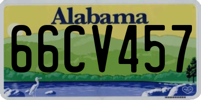 AL license plate 66CV457