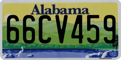 AL license plate 66CV459