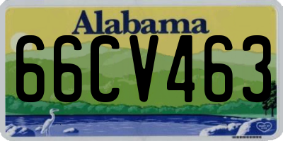 AL license plate 66CV463