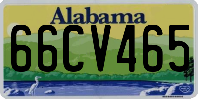 AL license plate 66CV465