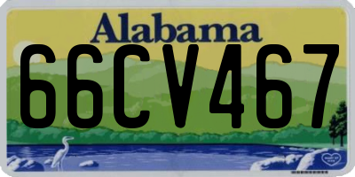 AL license plate 66CV467