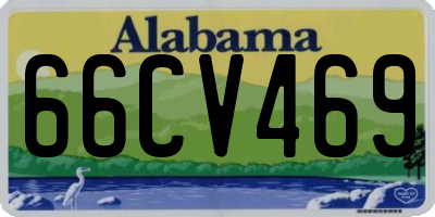 AL license plate 66CV469