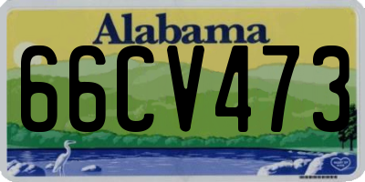 AL license plate 66CV473