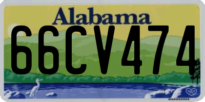 AL license plate 66CV474
