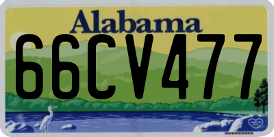 AL license plate 66CV477