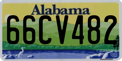 AL license plate 66CV482