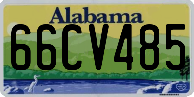 AL license plate 66CV485