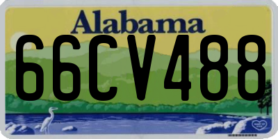 AL license plate 66CV488