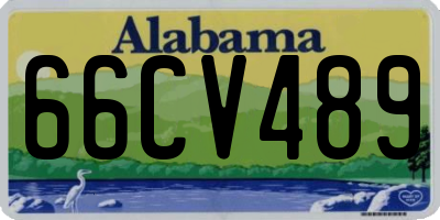 AL license plate 66CV489