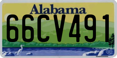 AL license plate 66CV491